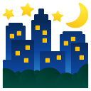Night with Stars emoji, Google, Android 2020