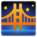 Bridge at Night emoji, Google, Android 2020