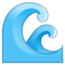 Water Wave emoji, Google, Android 2020