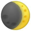 Waxing Crescent Moon emoji, Google, Android 2020