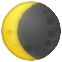 Waning Crescent Moon emoji, Google, Android 2020