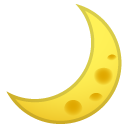 Crescent Moon emoji, Google, Android 2020