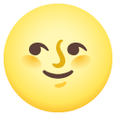 Full Moon Face emoji, Google, Android 2020