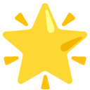 Glowing Star emoji, Google, Android 2020