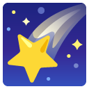 Shooting Star emoji, Google, Android 2020