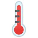 Thermometer emoji, Google, Android 2020