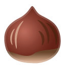 Chestnut emoji, Google, Android 2020