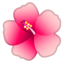 Hibiscus emoji, Google, Android 2020