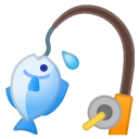 Fishing Pole emoji, Google, Android 2020