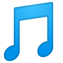 Musical Note emoji, Google, Android 2020