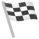 Chequered Flag emoji, Google, Android 2020