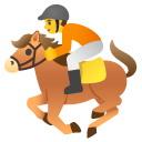 Horse Racing emoji, Google, Android 2020