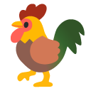 Rooster emoji, Google, Android 2020