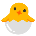 Hatching Chick emoji, Google, Android 2020
