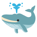Spouting Whale emoji, Google, Android 2020