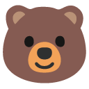 Bear emoji, Google, Android 2020