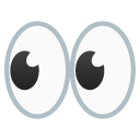 Eyes emoji, Google, Android 2020