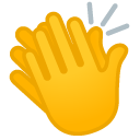 Clapping Hands emoji, Google, Android 2020
