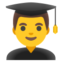 Man Student emoji, Google, Android 2020