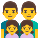 Family Man, Man, Girl, Girl emoji, Google, Android 2020