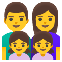 Family Man, Woman, Girl, Girl emoji, Google, Android 2020