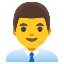 Man Office Worker emoji, Google, Android 2020