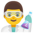 Man Scientist emoji, Google, Android 2020