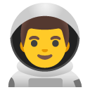 Man Astronaut emoji, Google, Android 2020