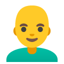 Man Bald emoji, Google, Android 2020