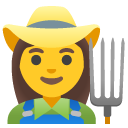 Woman Farmer emoji, Google, Android 2020