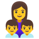 Family Woman, Boy, Boy emoji, Google, Android 2020
