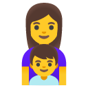 Family Woman, Boy emoji, Google, Android 2020