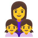 Family Woman, Girl, Girl emoji, Google, Android 2020