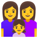 Family Woman, Woman, Girl emoji, Google, Android 2020