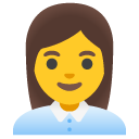 Woman Office Worker emoji, Google, Android 2020