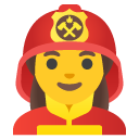Woman Firefighter emoji, Google, Android 2020
