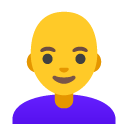 Woman Bald emoji, Google, Android 2020