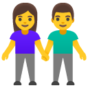 Woman and Man Holding Hands emoji, Google, Android 2020