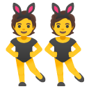 People with Bunny Ears emoji, Google, Android 2020