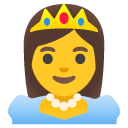 Princess emoji, Google, Android 2020
