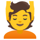 Person Getting Massage emoji, Google, Android 2020
