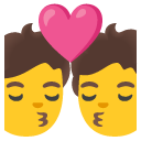 Kiss emoji, Google, Android 2020