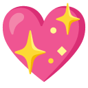 Sparkling Heart emoji, Google, Android 2020