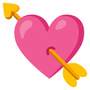 Heart with Arrow emoji, Google, Android 2020