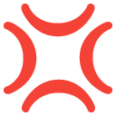 Anger Symbol emoji, Google, Android 2020