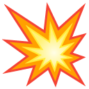 Collision emoji, Google, Android 2020