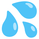 Sweat Droplets emoji, Google, Android 2020