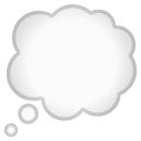 Thought Balloon emoji, Google, Android 2020