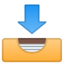 Inbox Tray emoji, Google, Android 2020