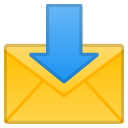 Envelope with Arrow emoji, Google, Android 2020